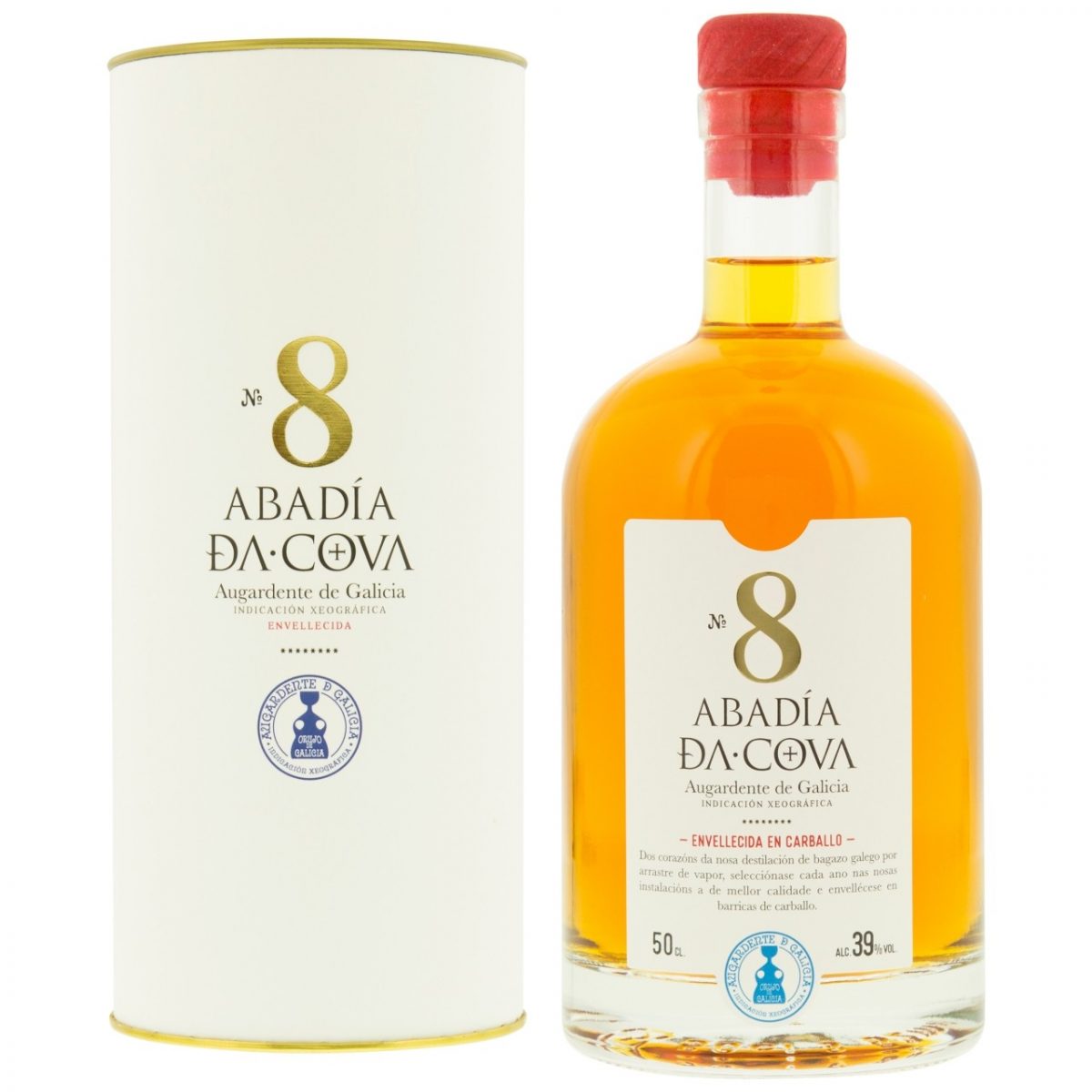 Aguardiente n8 Envejecido Abadía da Cova